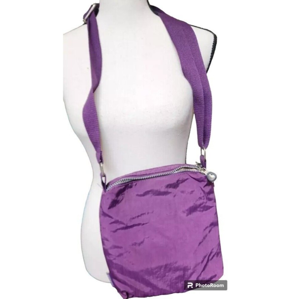 Huaertouyue Purple Nylon Crossbody Bag Waterproof - Picture 3 of 5